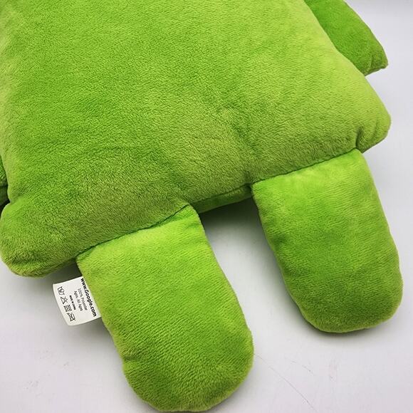 Google Android Green Robot Plush 18” Original Bugdroid Flat Design Stuffed Toy - Picture 4 of 9